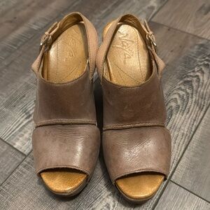 Anthropologie Naya Platform Sandals size 6